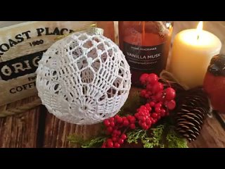 Новогодний ШАР крючком 1 ЧАСТЬ _ Christmas BALL crochet
