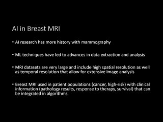 92. Applications of AI in Breast MRI