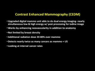 28. Vascular Breast Imaging - MRI vs CEDM