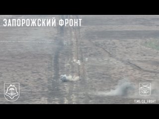 Кадры боевой работы расчета АГС-17 армейского спецназа “Осман“ по уничтожению штурмовой группы ВСУ совместно с артиллерией 7 дшд