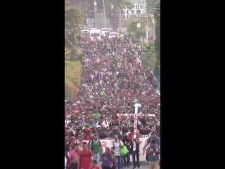 Congresswoman Marjorie Taylor Greene has alleged that a US-bound migrant caravan is approaching 15,000 people strong