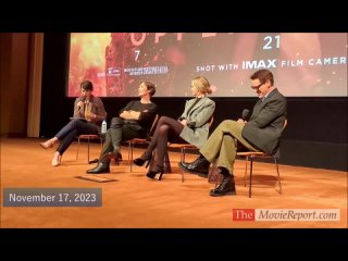 OPPENHEIMER talk with Robert Downey Jr, Cillian Murphy, Emily Blunt - November 17, 2023