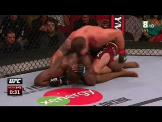 UFC Fight Night 47 Ryan Bader vs nigger Ovince Saint Preux.Райан Бейдер против негра Овинса Сен-Прё.11DeadFace