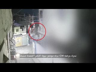Движение-освобождения ХАМАС публикует кадры на которых тот демонстрирует засаду на продвигающиеся колонны ЦАХАЛ по улицам палест
