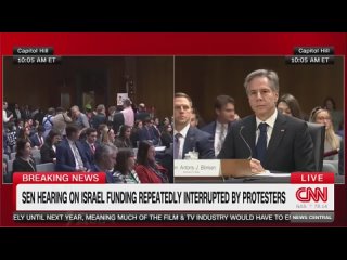 Протестующие ворвались в Конгресс США во время выступления Блинкена с требованием прекратить огонь в секторе Газа
