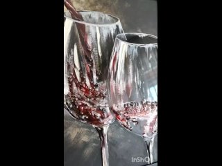 Картина “Красное вино“