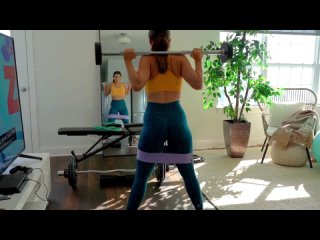 Fitness girl try on haul sport wera leggins bra beaty sexy  (254)