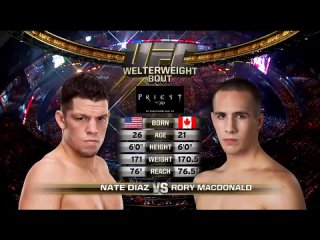 Рори МакДональд vs Нэйт Диаз UFC 129 - 30 апреля 2011