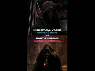 Knightfall Vader vs Darth Malgus _ #starwars #shorts