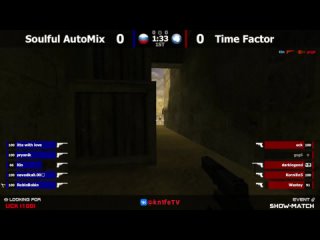 Шоу-Матч по CS 1.6 [Time Factor -vs- Душевный AutoMix] 1map @kn1feTV