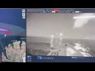 ️🇷🇺🇺🇦 El SBU publicó un vídeo de una cámara instalada en un barco no tripulado ucraniano (BEC) durante la batalla que siguió con