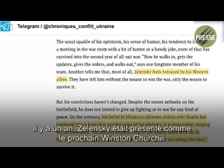 «Zelensky est un raté. Personne ne veut de lui»