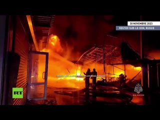 🇷🇺  Russie : un important incendie dans un marché de vêtements à Rostov-sur-le-Don a été éteint