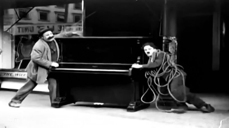 Charlie Chaplin - Piano Delivery (1914) (Music: James Last - Little Man) [HD 1080]