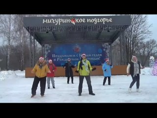 НОВОГОДНИЕ ДЕВЧОНКИ и ЮНОСТЬ - флешмобы. Ирина Звягина и Серебряные волонтеры - В мире танца - группа 70+ г. Мичуринск