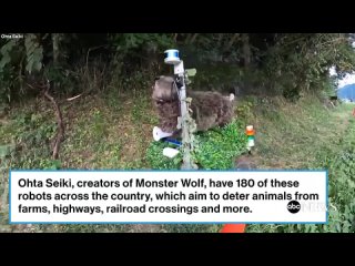 ABC в Японии установили 180 роботов-волков для борьбы с дикими животными