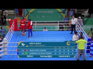 Арлен Лопес - Вандерлей де Соуза (Панамериканские игры 2023) финал до 80 кг