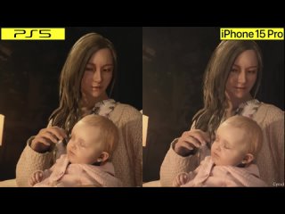 Resident Evil Village iPhone 15 Pro vs PS5 Сравнение графики | Видео от PlayStation Club
