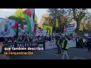 ️“¡Paren de bombardear niños!“: Londres realiza marcha masiva en favor del pueblo palestino