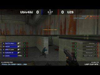 Финал турнира по cs 1.6 USP CUP #5 [Ubiv4iki -vs- UZB] @ by kn1fe