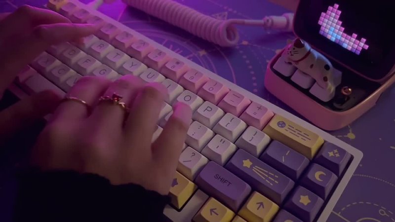 ricecloud Cozy Keyboard ASMR, different keyboard, switch, keycap combinations (no mid roll