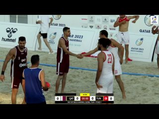 Катар (QAT) 𝒗𝒔 Тунис (TUN) /  2023 IHF Mens Beach Handball Global Tour /