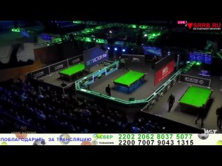 Трансляция Снукер 1/32 финала Northern Ireland Open 2023/Открытый чемпионат Северной Ирландии 2023 Марк Уильямс -  Робби Уильямс