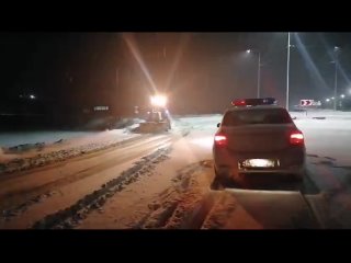 В Башкортостане Госавтоинспекция  обеспечивает безопасность на дорогах в условиях обильного снегопада