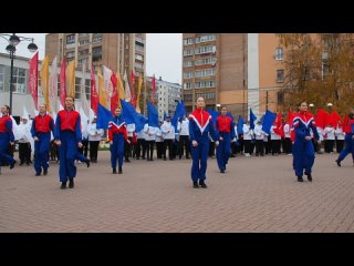Флешмоб Россия в Рязани в День народного единства 4 ноября