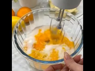 Лимонно-мандариновый кекс на десерт🥮 Цитрусовое наслаждение