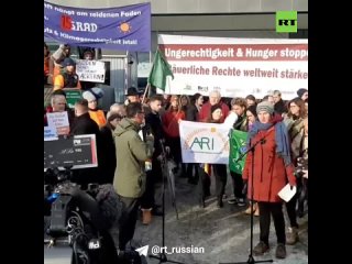 ️🇪🇺🇩🇪 Il y a une nouvelle manifestation d’agriculteurs à Berlin - ils prévoient de traverser la capitale en tracteurs et de term