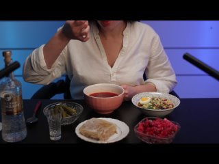 ASMR | Tasting Russian Food | Пробую Русскую Еду