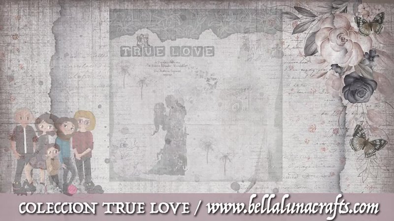 TRUE LOVE  / Bella Luna Crafts / КОЛИБРИ СКРАПБУКИНГ