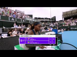 Coco Gauff vs. Elina Svitolina _ 2024 Auckland Final _ WTA Match