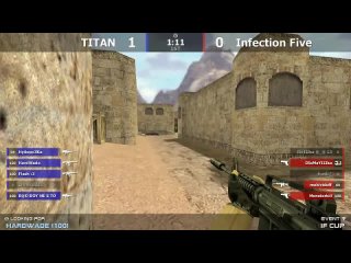 Stream cs 1.6 // TITAN -vs- INFECTION FIVE // Show-Match @ by kn1fe