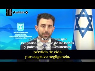 🇮🇱Portavoz israelí culpa a la OMS de los civiles palestinos que Israel mata