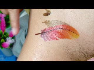 How to create and remove temporary tattoos of music flower - amazing magic tattoos