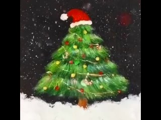 РИСУЕМ НОВОГОДНЮЮ ЁЛОЧКУ ✏️🎄