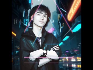 Виктор Цой (Кино) - Перемен (нейро-кавер, AI, ИИ, cover, synthwave, cyberpunk)