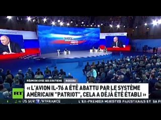 🇷🇺 Vladimir Poutine affirme aujourd’hui que l’avion Il-76 avec les prisonniers de guerre ukrainiens à son bord a été abattu par