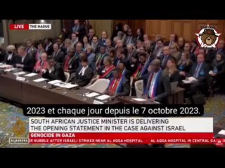Le ministre sud-africain de la Justice, Ronald Lamola, a présenté les accusations de génocide contre Israël, lors de l’ouverture