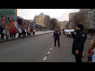 Дмитрий Соболев на митинге НОД у посольства США в Москве  г.