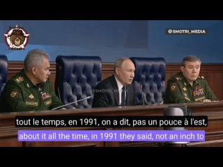 🇷🇺🇫🇲 « Bon sang, pas deux pouces, ils dépassent déjà notre clôture » : Poutine à propos de l’expansion de l’OTAN