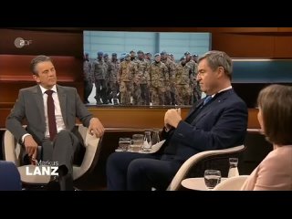 Im ZDF-Talk: Markus Söder, der Militärstratege