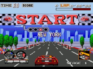 Turbo Outrun Longplay (Sega Genesis)