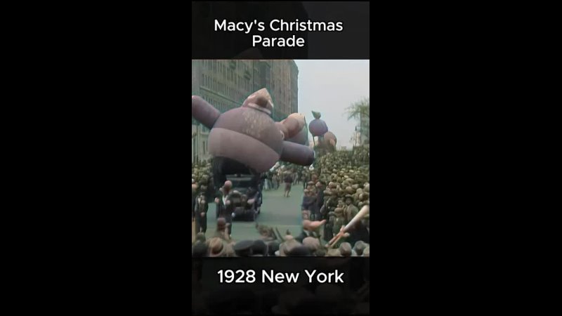 Рождественский парад Macys в 1928 году, Нью