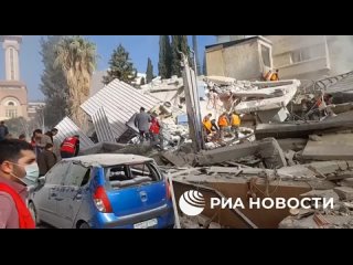 Последствия удара по Дамаску