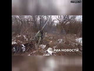 Экипаж самой мощной дальнобойной пушки России 2С7М “Малка“ группировки “Юг“ уничтожает вооружение и