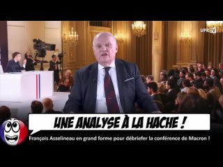 Franois Asselineau ATOMISE la confrence de presse de Macron