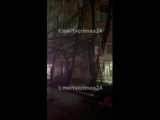 ️ Six personnes ont été blessées à la suite de la tempête à Simferopol et Evpatoria